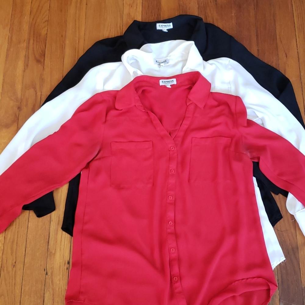 Bundle of 3 Portofino Shirts by Express